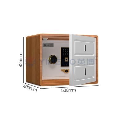 China Dual Alarm Simple Design Smart Box Safe Bedside Table Thickened Bolts for sale