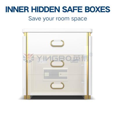 China H510mm Smart Fingerprint lock Night Table Safe Box For Home Security for sale