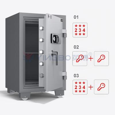 China H880mm Smart Fire Proof Safes For Sale Dual Alarm Fire Resistant Safe For Home YB/FH-88 for sale