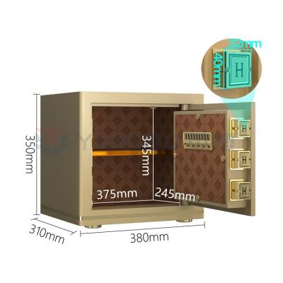 China Electronic Lock Luxury Office Safe Box Patented Bolts H350mm for sale