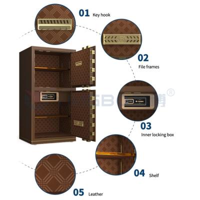 China Double Door Electronic Lock Office Safe Box Dual Alarm YB/N7-120D for sale