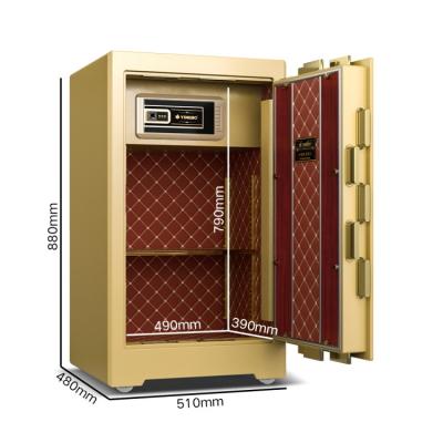 China 5.5 Cu Ft Dual Alarm Bank Security Safe 126±2kg 4 Open Ways Smart Safe Box YB/ZY-80 for sale