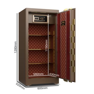 China Dual Alarm Luxury Commercial Safe Box Fingerprint Lock For Security YB/ZY-120 for sale