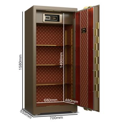 China Dual Alarm Bank Commercial Safe Box Biometric Fingerprint Digital Steel Security Safe YB/ZY-150 for sale