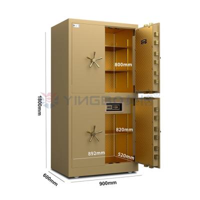 China H1800mm Four Doors Fingerprint Lock Vault Door Movable Vault Room Safe Box for sale