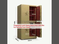 Fingerprint Lock Heavy Vault Door Safe Box For Security Four Doors