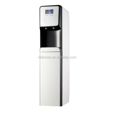 China Vertical RO Water Dispenser With Compressor Coolimg Hot And Cold Water for sale