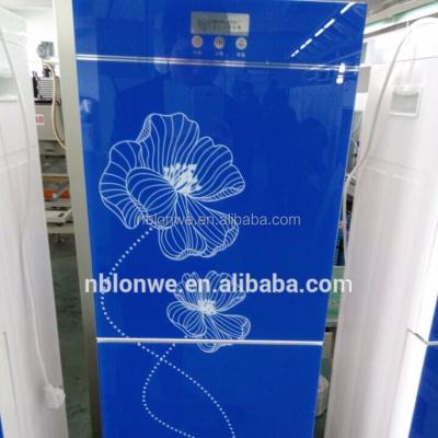 China Heating And Cooling Tempering Water Dispenser Water Cooler Glass Double Door for sale