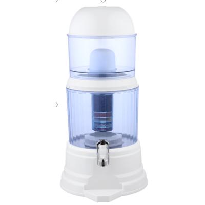 China 16L home desktop water filter with pot mineral water filter alkaline and hydorgen ceramic gravity for sale