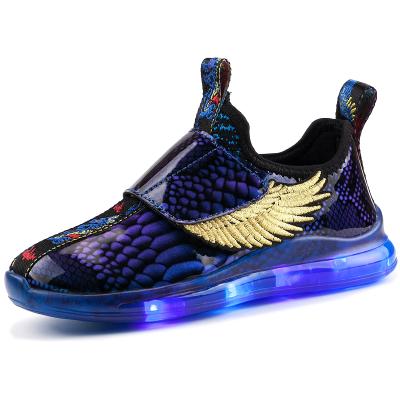 China USB Anti-slippery Soft Breathable Comfortable Charging Shoes Lighting Sports Shoes Flashing for sale