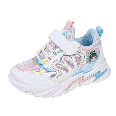 China Fashion Mesh Sneakers Girls Summer Cartoon Pink Cute Little Girl Colorful Shoes\Children Comfortable\Durable\Breathable\Lit New for sale