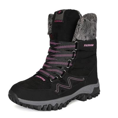 China High Quality Plus Size Waterproof Rubber Plus Inside Calf Warm Medium Snow Boots New Winter Women's Boots for sale