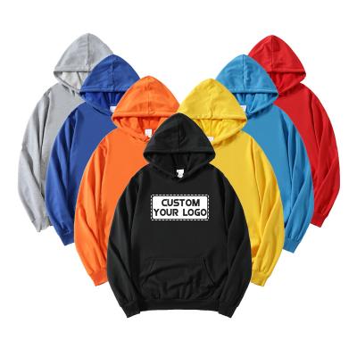 China Wholesale Anti-wrinkle Mens White Hoodies Embroidery Printing High Quality Cotton Pullover Custom Logo Hoodies Customize Brand Logo For Unisex for sale