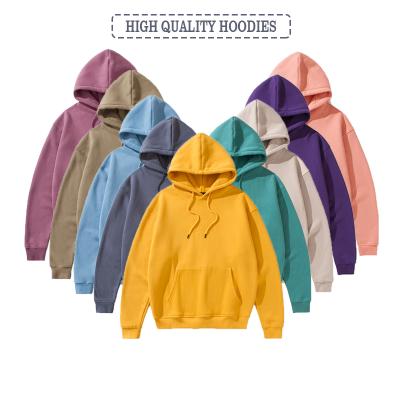 China Wholesale 500gsm Anti-wrinkle hoodie unisex pullover men's high quality 100% cotton fleece hoodie in stock for sale