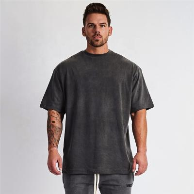 China Wholesale High Quality Oversized Sleeve 100% Cotton Shirts Anti-Wrinkle Drop Shoulder Short Oversize Design T-shirt Men's Unisex T-shirt for sale