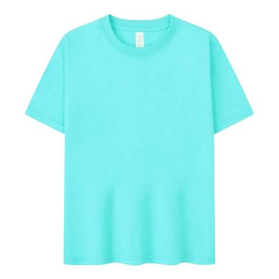 China High Quality Pure White Plain Short Pure White Plain Short Sleeve 100% Cotton Children Anti-wrinkle Child OEM Cotton Unisex T-shirt for sale