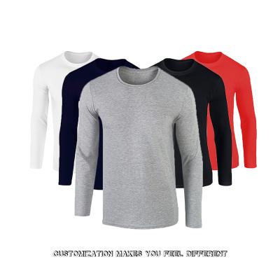 China Anti-Wrinkle Wholesale Wholesale Gray Men Long Sleeve Cotton Shirt Lightweight Cotton Long Sleeve Shirts Plain Cotton Long Sleeve Shirt for sale