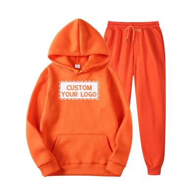 China Wholesale Custom Printed Logo Hoodies Sets High Quality Anti-wrinkle Training And Jogging Wear Mens Joggers Suits Set for sale