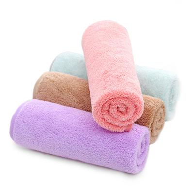 China Factory QUICK DRY small Coral Fleece Microfiber Hand Towel 25cm square promotional for sale