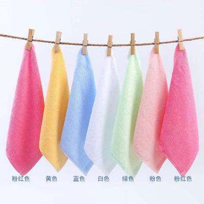 China Youbin QUICK DRY Bamboo Fiber 25x25cm Square Towel For Baby for sale