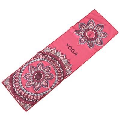 China Hot Selling QUICK DRY To Absorb Sweat Microfiber Yoga Towel Fitness Sport Gym Towel With Printing Patterns for sale