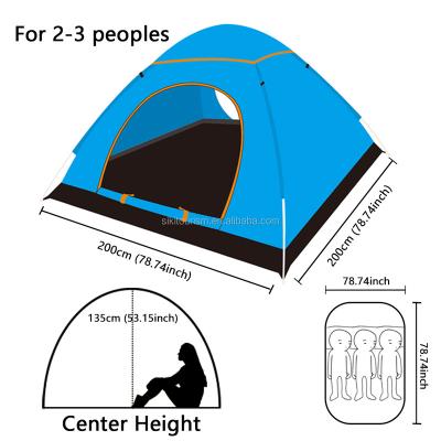 China Camouflage/Field Game WUDLINDY Seconds Automatic Camping Tent, 3-4 Persons Light Weight UV Protection Instant Noise Windproof Family Tent for sale