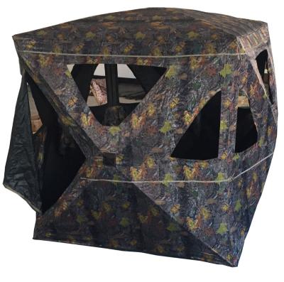 China Sale 2-3 Person Camouflage Camouflage Set/Field Hunting Deer Archery Addiction Blind Ground Camouflage Hunting Shooting Bowhunting Tent for sale