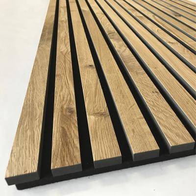 China Akupanel Traditional Wood Diffusion Wall Soundproofing Slat Fiber Acoustic Panels for sale