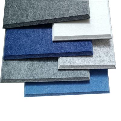 China Modern Customized Design EN ISO 1182 PET Sound Barrier Wall Acoustic Panel For Decoration for sale