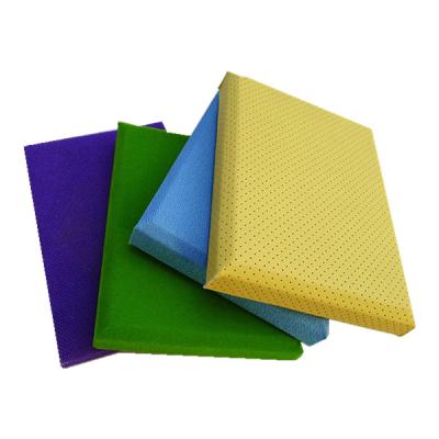 China Factory Delivery Modern Fireproof High Density Fabric Wrapped Acoustic Panels Panel For Classroom Wall for sale