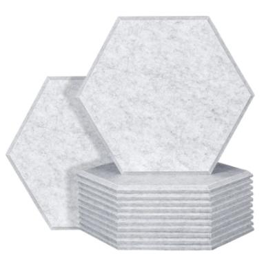 China Customized Modern Design 100% Polyester Hexagon Acoustic Wall Panel For Wall for sale