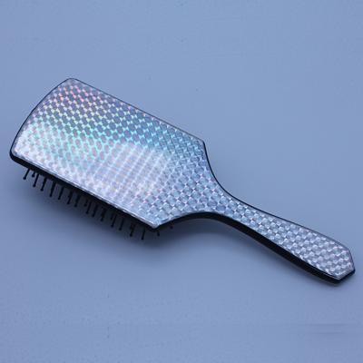 China Cushion Fashion Thermal Heat Transfer Printed Plastic Detangling Hair Brush for sale