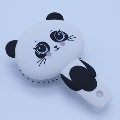 China For Home Use 2022 Fashionable Panda Shape Mini Paddle Kids Hair Brush For Kids for sale