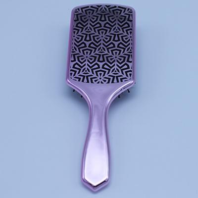 China Fashionable Square Cushion Duct Water Transfer Printing Hair Brush Massage Hair Comb for sale