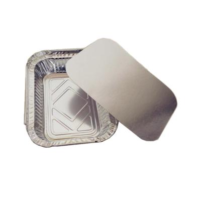 China Food Standard Size 450ML Aluminum Foil Food Container Rectangular Disposable Take Away Hot Sale for sale