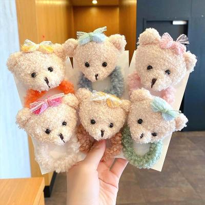 China Cute Cute Cartoon Animals Support Elastic Hair Bands Girls Hair Scrunchies Children Hair Accessories for sale