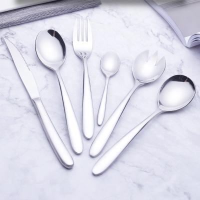 China Sustainable Stainless Steel Flatware Dinner Forks Spoons Knives Set 19 Pcs Cutlery Set For Restaurant Home Party for sale