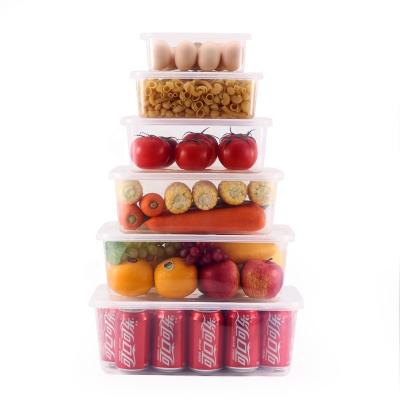 China High Quality Refrigerator Container Set Storage Container Freshness Preservation Wholesale Price Food Fresh-keeping Box for sale