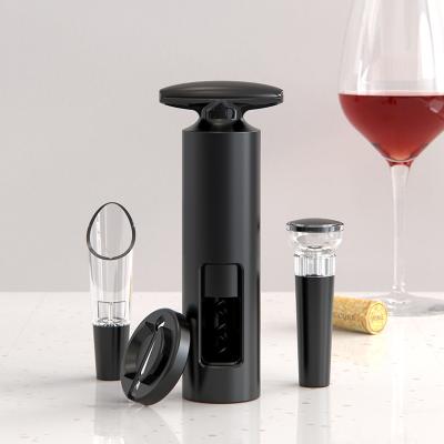 China Stocked Manual Wine Air Pressure Pump Bottle Opener Gift Set Cork Screw Wine Bottle Opener Air Pressure Wine Pump Bottle Opener for sale