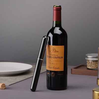 China High Quality Compressor Wine Opener Bar Accessories Atmospheric Pressure Wine Black Plastic Bottle Opener for sale