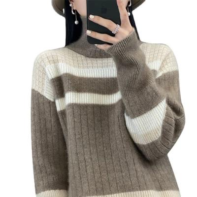 China Anti-wrinkle 2023 new cardigan turtleneck pullover sweater knitted undershirt loose and thin for sale