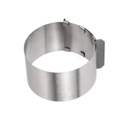 China Sustainable Adjustable Mousse Cake Mold Round Stainless Steel Mousse Ring for sale