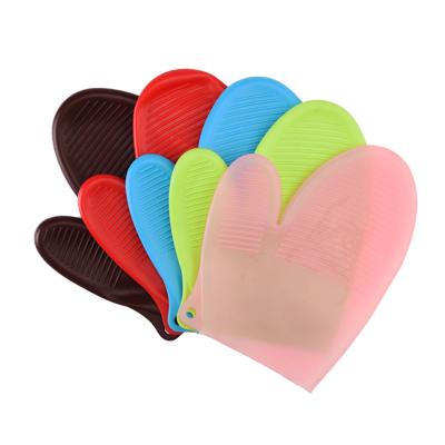 China Food Grade Heat Resistant Silicone Heat Resistant Glove , Silicone Mitts Oven Mitts for sale