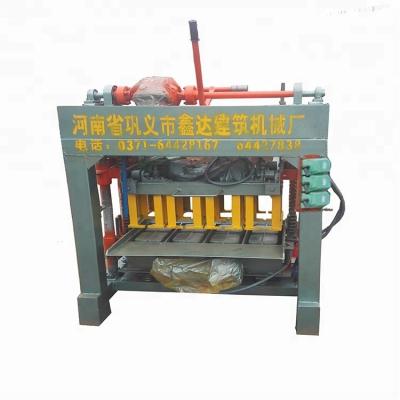 China Building material shops concrete building block hollow brick making machine QMJ4-30A hollow block machine price for sale