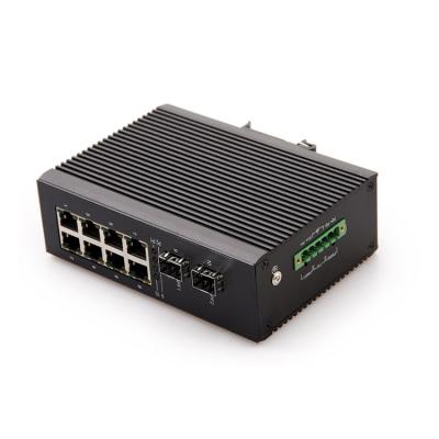 China FTTH Factory Directly Sell High Quality Outdoor Light 8 Gigabit 2 Switch Network Industrial Network Switch for sale