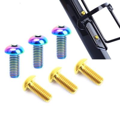 China SU019 Titanium Alloy Titanium Bolts M5X12 Screws For Water Bottle Cage Rack Mtb Road Bike Cycling Cycling for sale