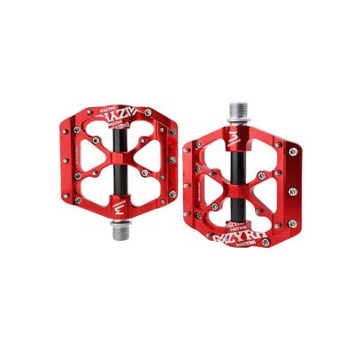 China Mountain Bikes R1803Y 1 Pair 3 Bearing Bike Flat Pedal Chrome Molybdenum Steel Axle For Mtb Road Cycling Bike Universal Pedal Sealed for sale