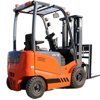 China Building Material Shops 1800 Kg Electric Forklift Truck 1.8 Ton Stacker Electric Telescopic Handler for sale