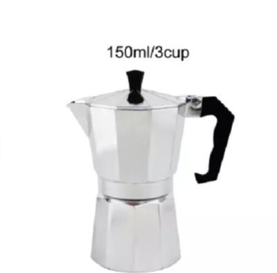 China Sustainable 3/6/9/12cups Mini Espresso Coffee Maker Italian Stove Coffee Maker Aluminum Moka Coffee Pot for sale