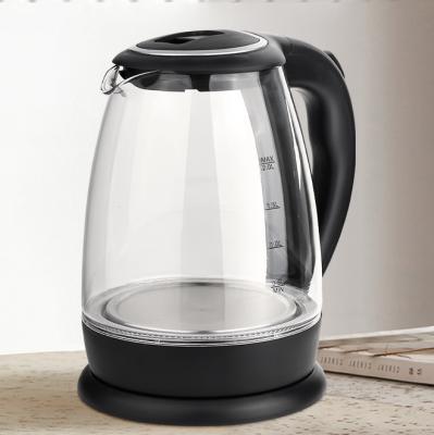 China 360 Degree Rotational Base 1.8L 3-5 Minutes Fast Boil Water Kittle Electric Glass Kettle For Hotel Kitchenaid for sale